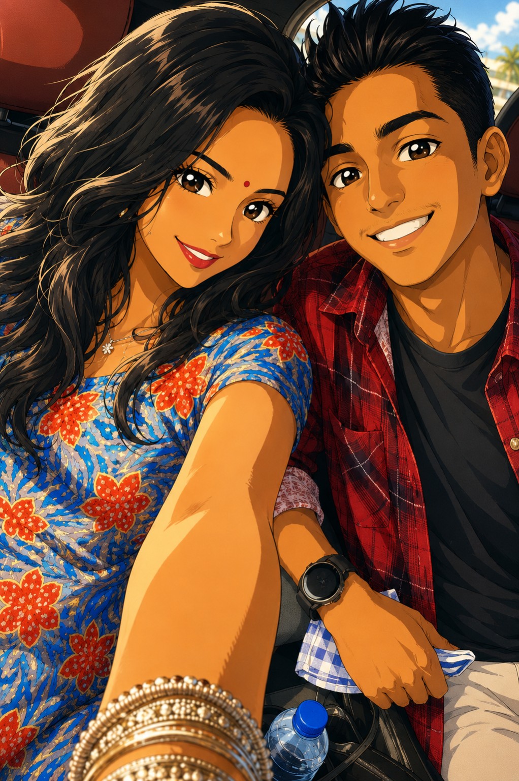 Animated portrait of Ravishal and Shimran